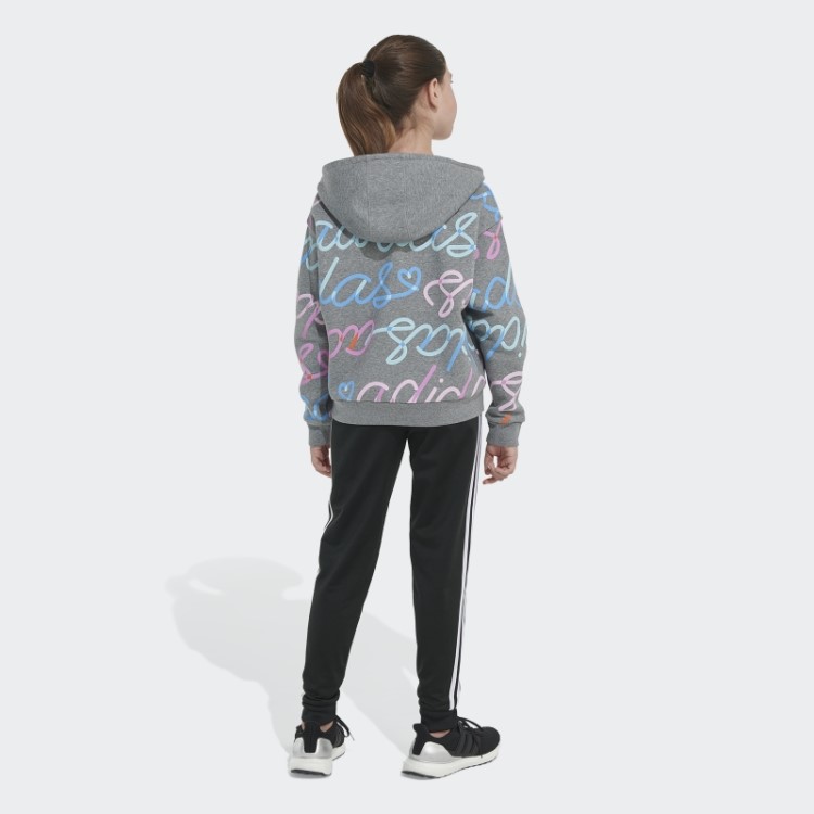 Pulôver De Lã Com Capuz Adi Script Adidas Carbon Hthd
