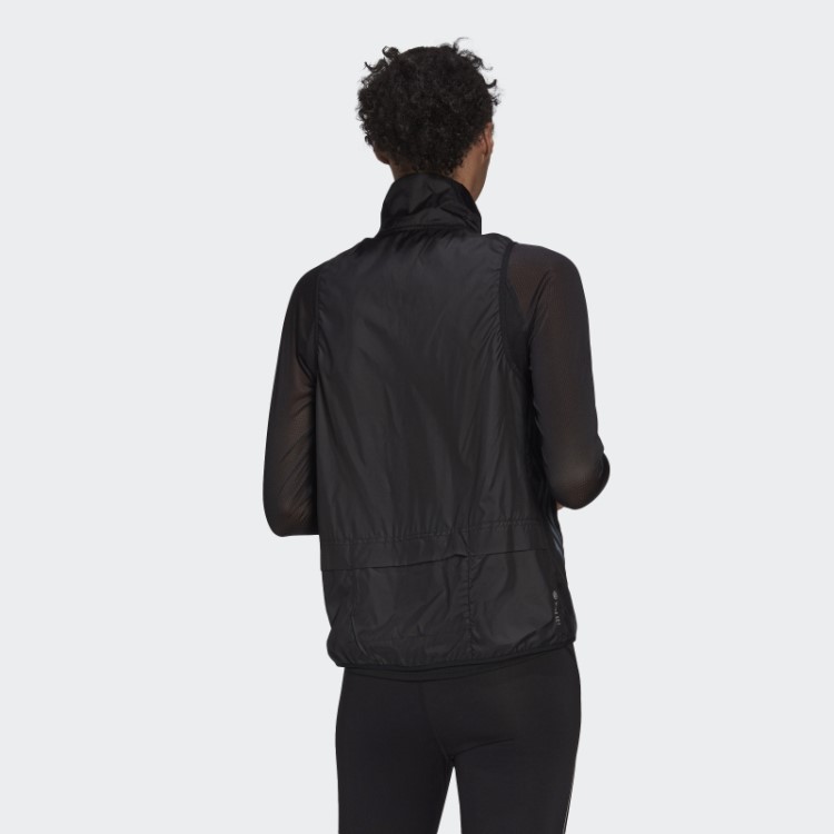 Run Icon 3 Listras Running Colete Adidas Preto