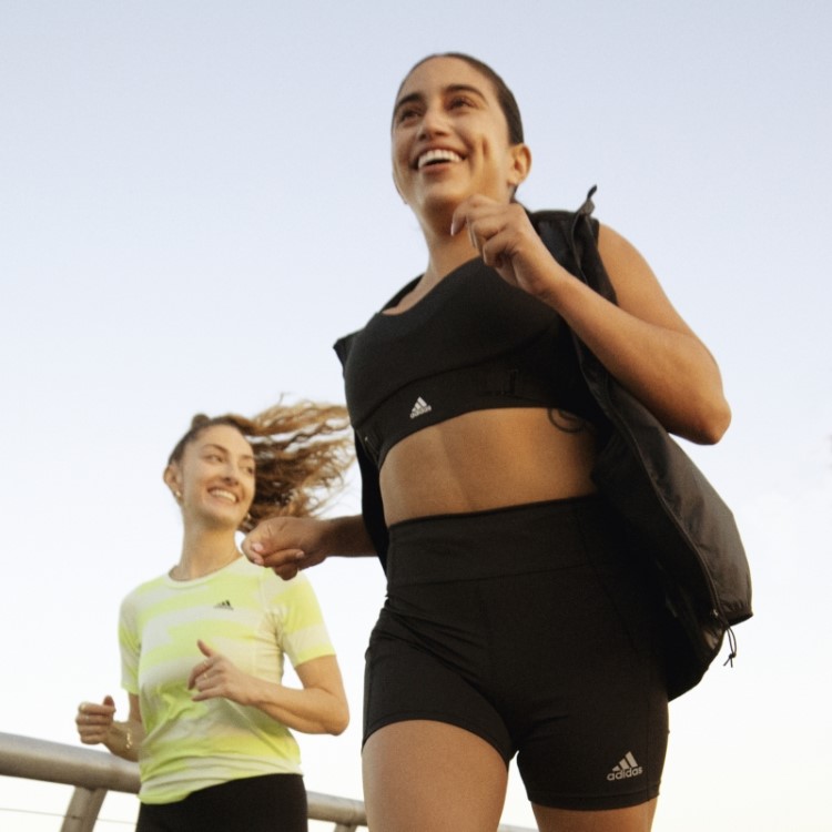 Run Icon 3 Listras Running Colete Adidas Preto
