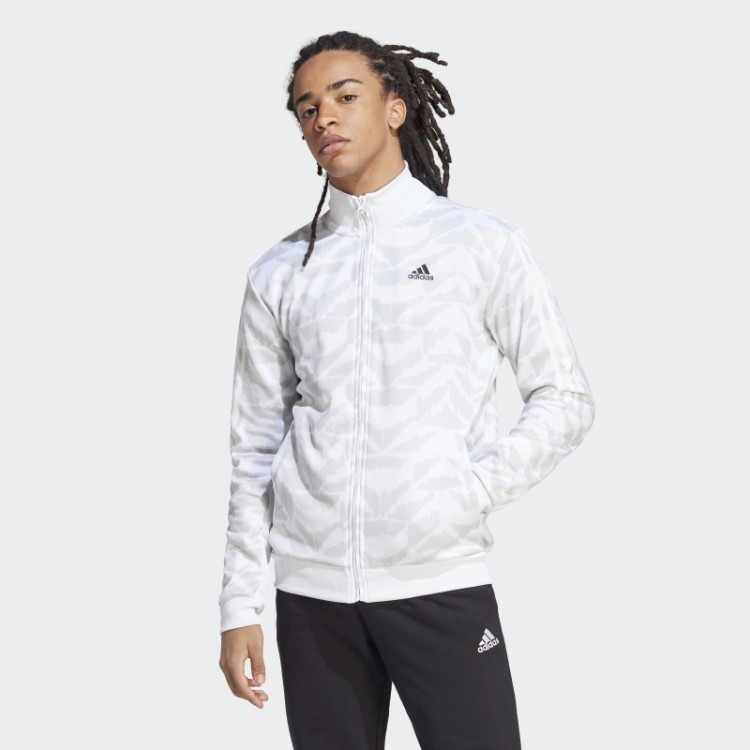Jaqueta Branca Tiro Terno Para Cima Adidas