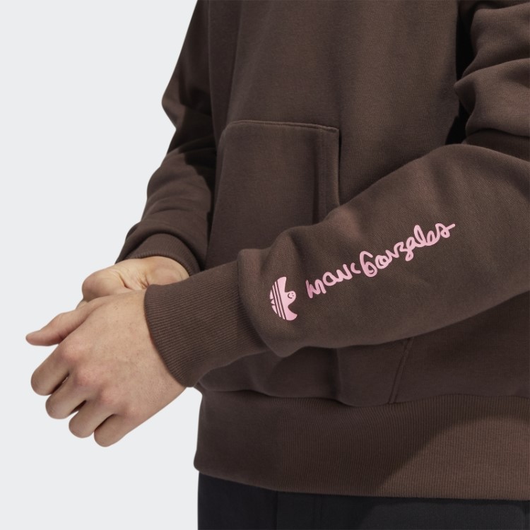 Moletom Adidas Marrom Com Capuz Shmoofoil Pintado (gênero Neutro)