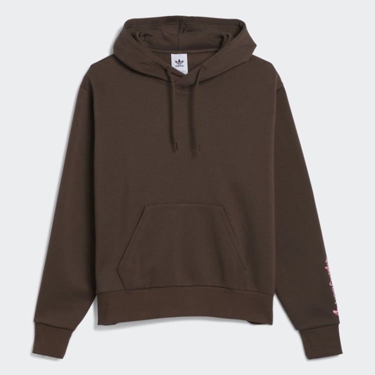 Moletom Adidas Marrom Com Capuz Shmoofoil Pintado (gênero Neutro)