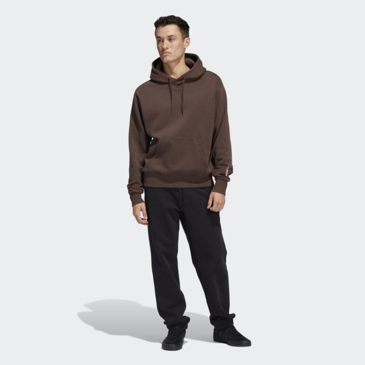Moletom Adidas Marrom Com Capuz Shmoofoil Pintado (gênero Neutro)