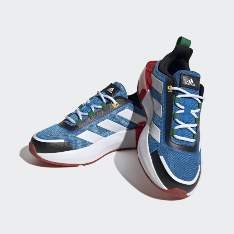 Adidas X Lego Tech Rnr Sapato Com Cadarço Azul Choque Quente