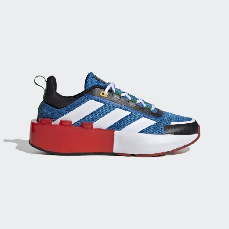 Sapato Azul Choque Adidas X Lego Tech Rnr Com Cadarço Quente