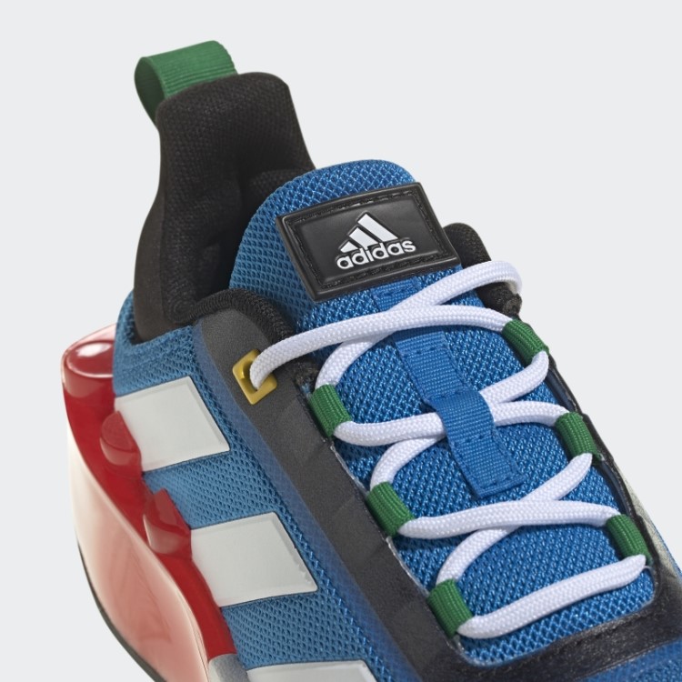 Sapato Azul Choque Adidas X Lego Tech Rnr Com Cadarço Quente