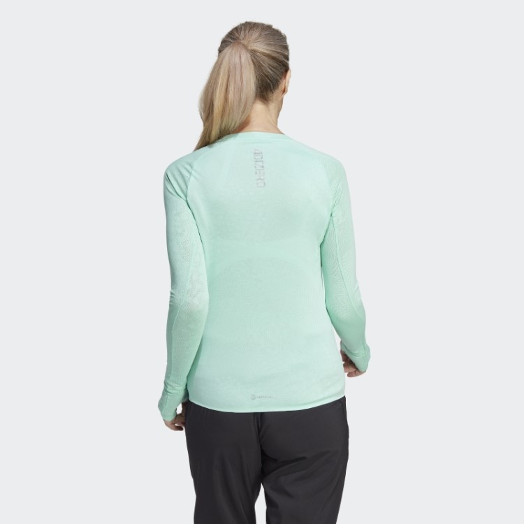 Adidas Adizero Blusinha De Manga Comprida Verde