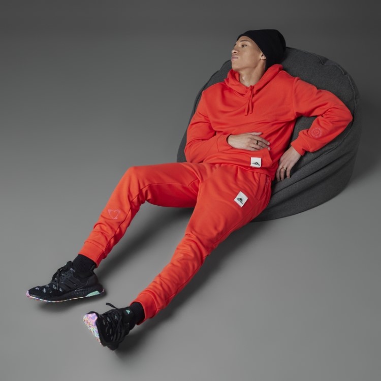 Calça Jogger Vermelha Adidas Dia Dos Namorados