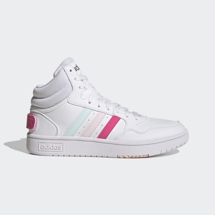 Branco Adidas Hoops 3.0 Mid Classic Sapatos Do Dia Mundial Da Amizade