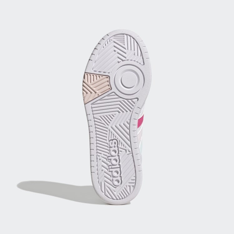 Branco Adidas Hoops 3.0 Mid Classic Sapatos Do Dia Mundial Da Amizade