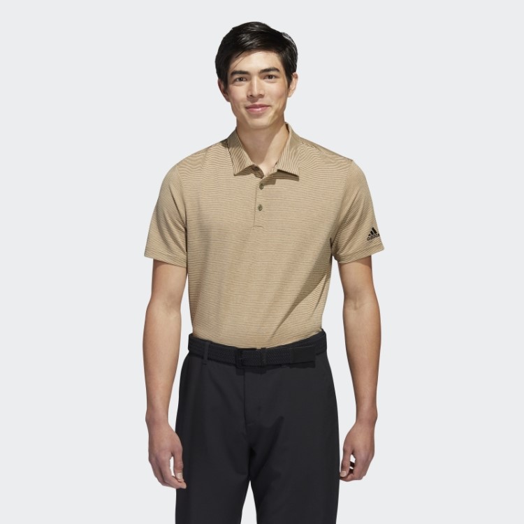 Adidas Camisa Polo Listrada Otomana Verde-oliva