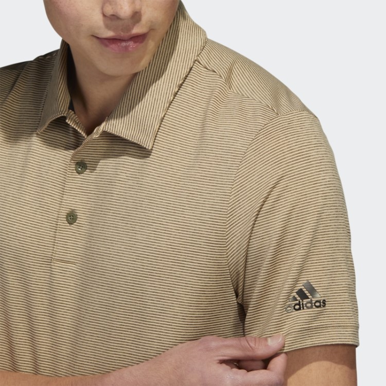Adidas Camisa Polo Listrada Otomana Verde-oliva