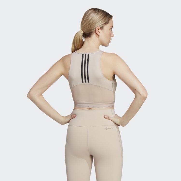 Regata Adidas Aeroready Hyperglam Crop Taupe