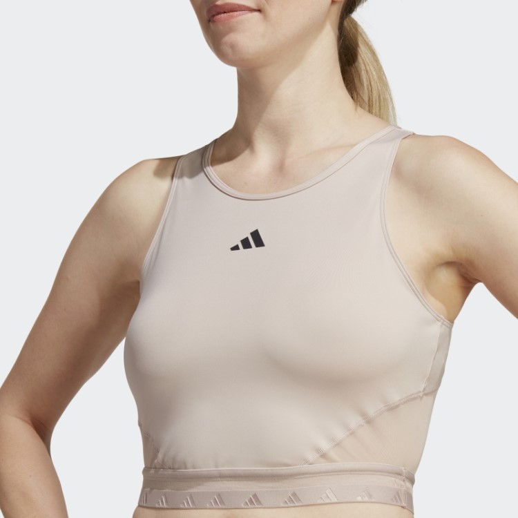 Regata Adidas Aeroready Hyperglam Crop Taupe