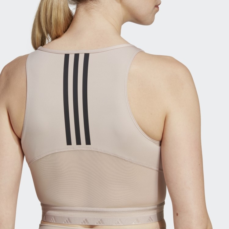 Regata Adidas Aeroready Hyperglam Crop Taupe