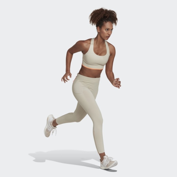 Sutiã De Lã Merino De Corrida De Alumínio Sem Costura De Suporte Médio Adidas