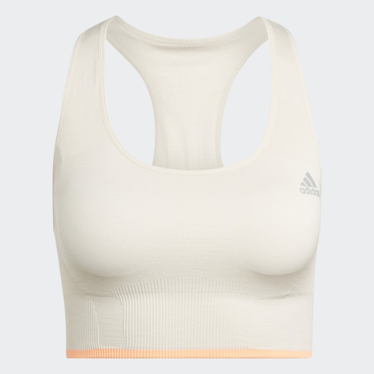 Sutiã De Lã Merino De Corrida De Alumínio Sem Costura De Suporte Médio Adidas