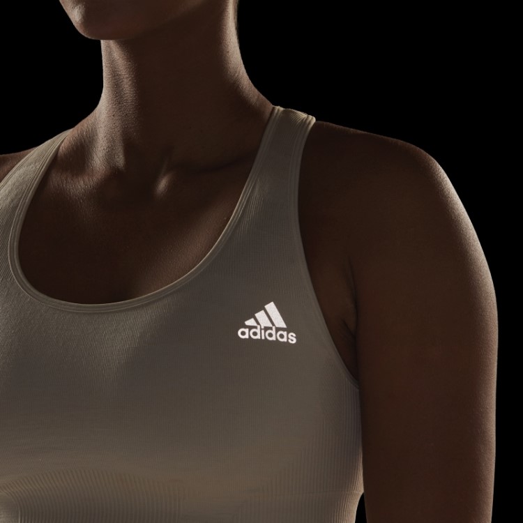 Sutiã De Lã Merino De Corrida De Alumínio Sem Costura De Suporte Médio Adidas