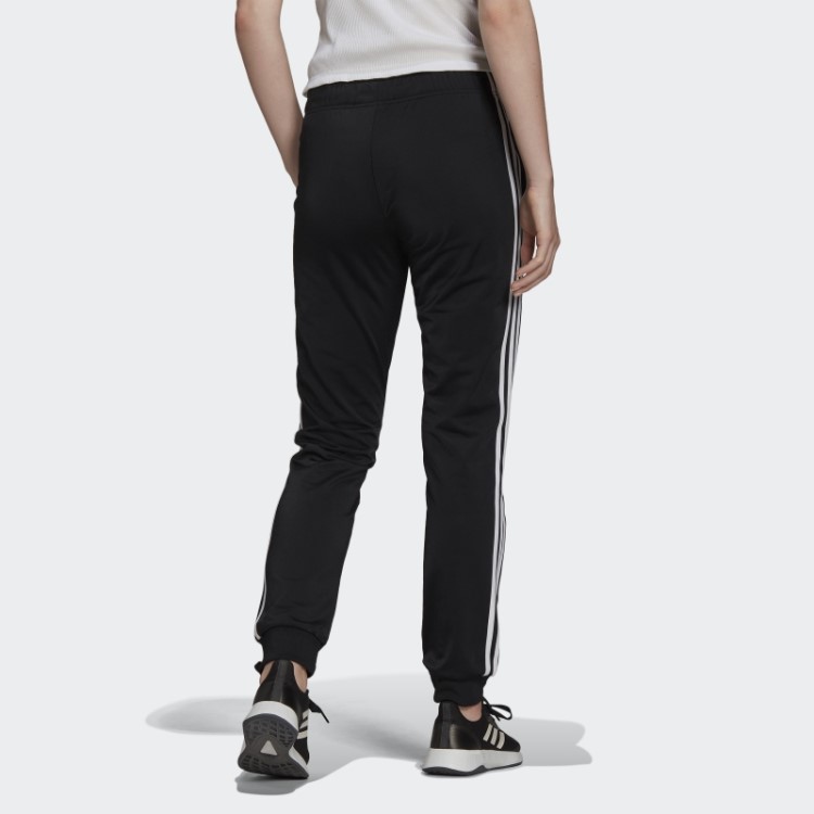 Calça Esportiva Adidas Primegreen Essentials Warm-up Slim Cônica Com As Três Listras Preta