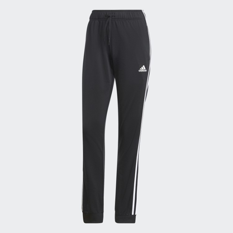 Calça Esportiva Adidas Primegreen Essentials Warm-up Slim Cônica Com As Três Listras Preta