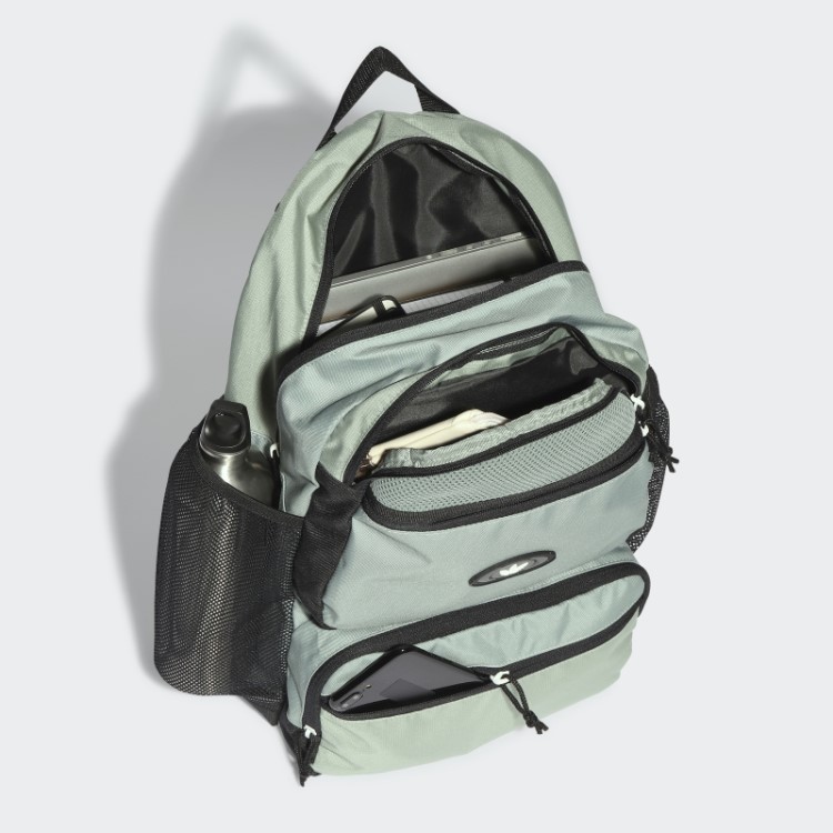 Bolsa Rekive Top-loader Verde Prateada Da Adidas Rekive