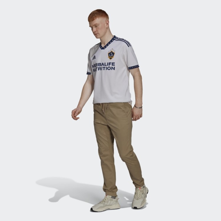 Branco La Galaxy 22/23 Home Autêntico Jersey Adidas