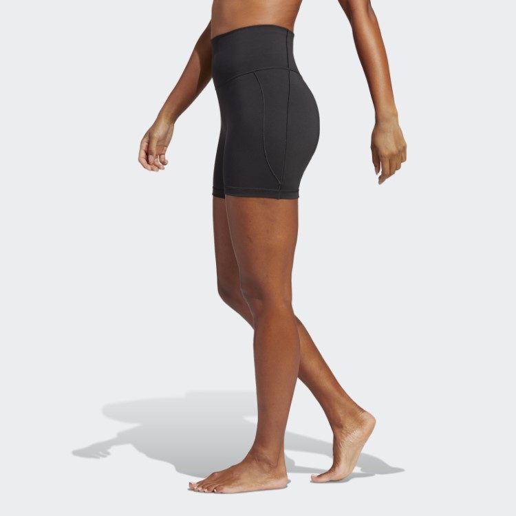 Leggings Curtas Pretas De Cinco Polegadas Do Adidas Yoga Studio
