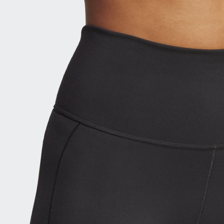 Leggings Curtas Pretas De Cinco Polegadas Do Adidas Yoga Studio