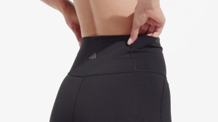 Leggings Curtas De 12 Cm Adidas Black Yoga Studio
