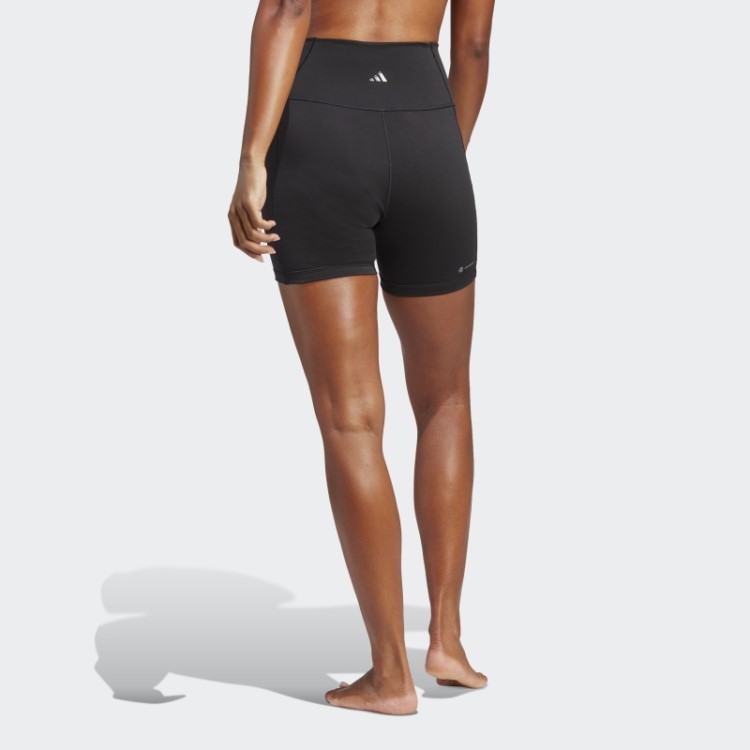 Leggings Curtas De 12 Cm Adidas Black Yoga Studio