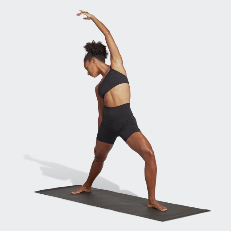 Leggings Curtas De 12 Cm Adidas Black Yoga Studio