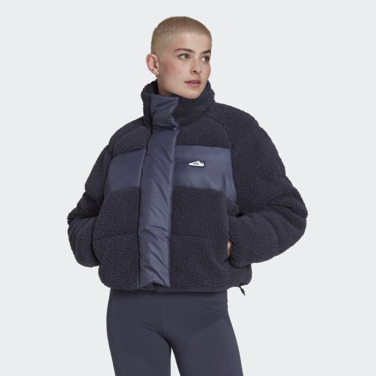 Jaqueta Puffer Azul Marinho Adidas