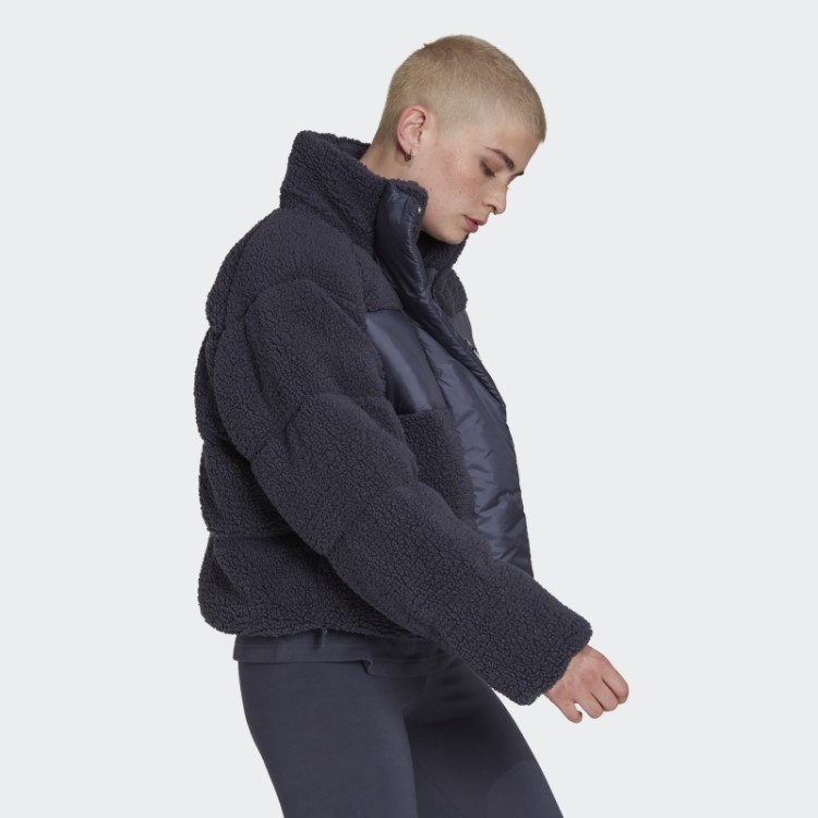 Jaqueta Puffer Azul Marinho Adidas