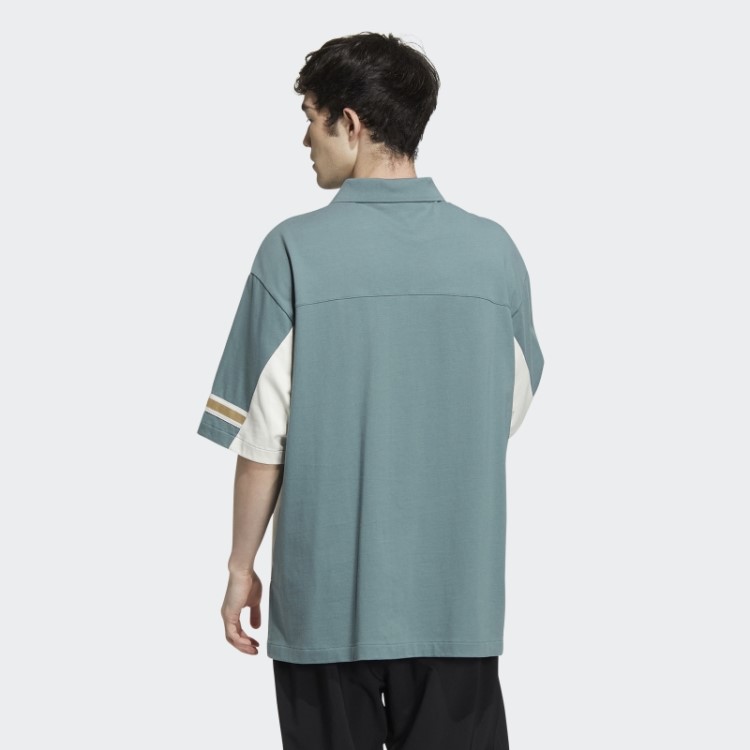 Adidas Hazy Emerald Modern Collegiate Camisa Polo Manga Curta