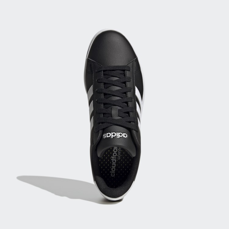 Tênis Preto Adidas Grand Court Cloudfoam Comfort