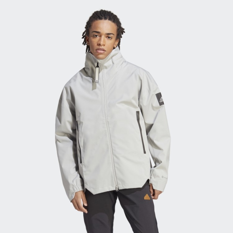 Jaqueta Adidas Myshelter Rain.rdy Cinza Metálico