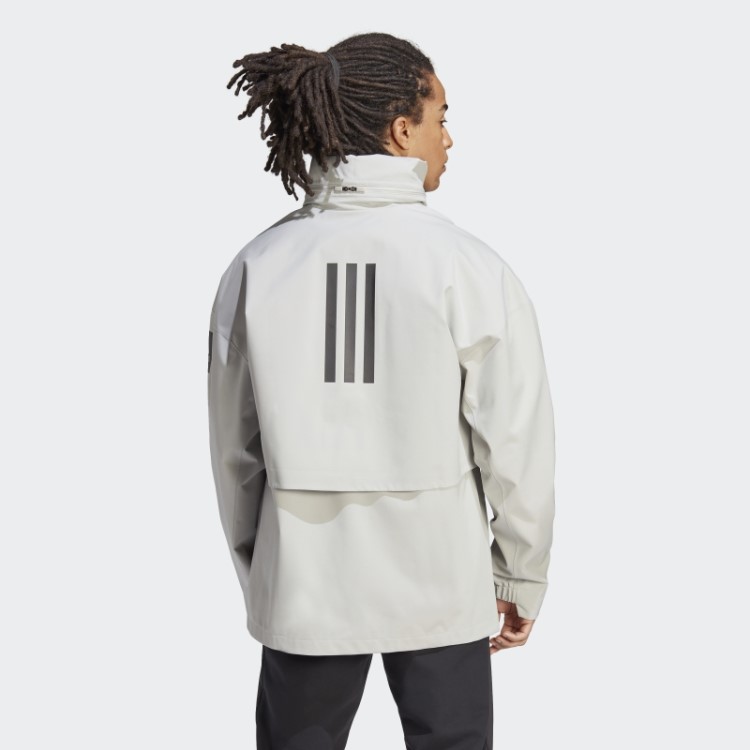Jaqueta Adidas Myshelter Rain.rdy Cinza Metálico