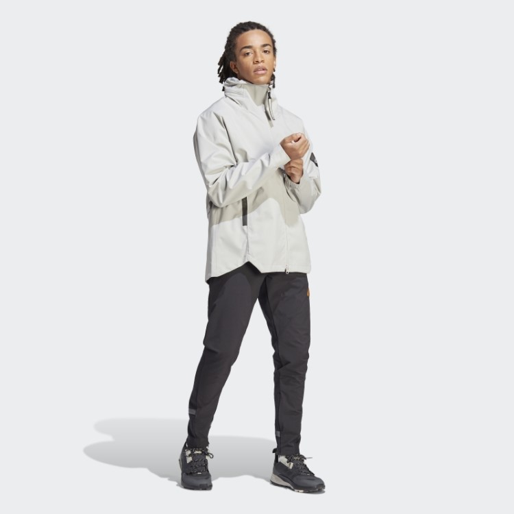 Jaqueta Adidas Myshelter Rain.rdy Cinza Metálico