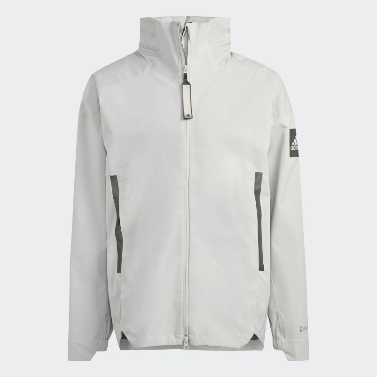 Jaqueta Adidas Myshelter Rain.rdy Cinza Metálico