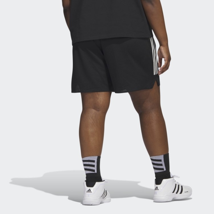 Bermuda De Basquete Preta Select Com As 3 Listras (tamanho Grande) Adidas
