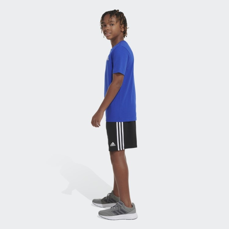 Camiseta Adidas Azul Essencial Com Logo Emb