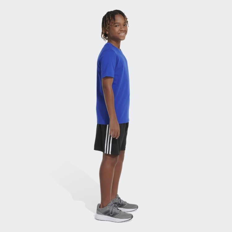 Camiseta Adidas Azul Essencial Com Logo Emb