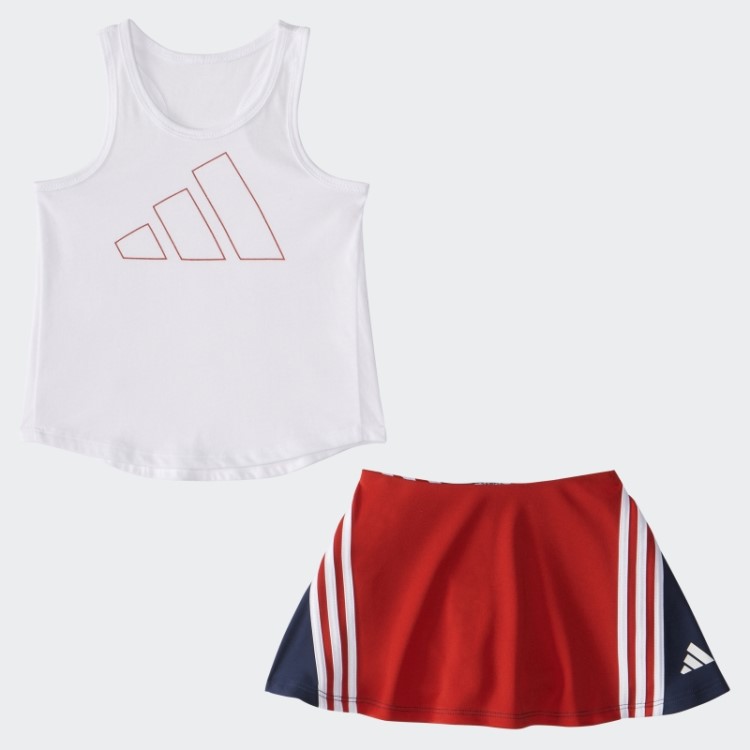 Conjunto Skort Branco Ig Tank Clrblk Adidas