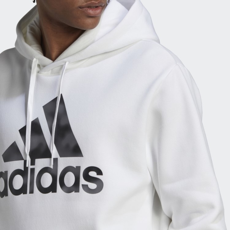 Moletom French Terry Com Estampa Camuflada Adidas White Essentials