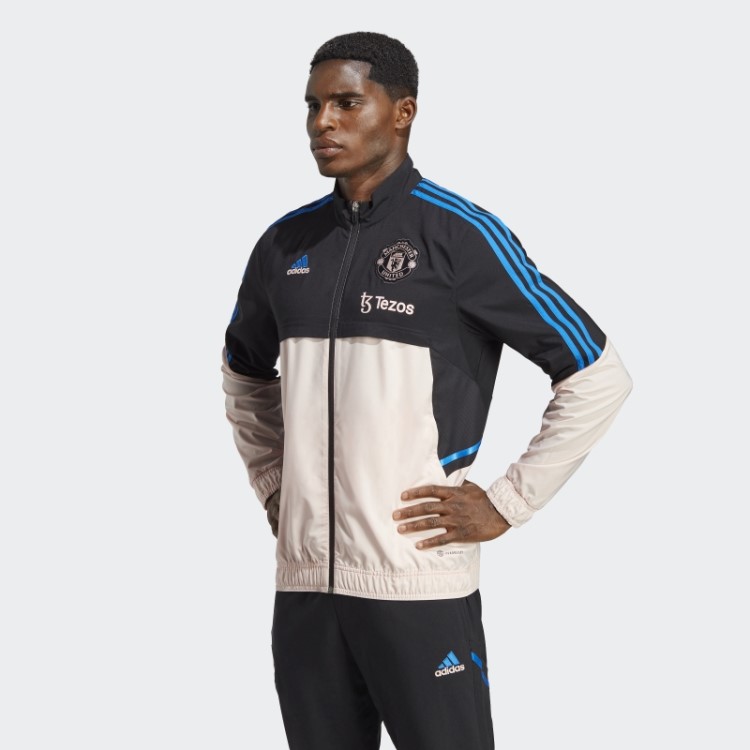 Preto Adidas Manchester United Condivo 22 Apresentação Faixa Superior