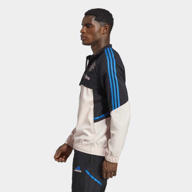 Preto Adidas Manchester United Condivo 22 Apresentação Faixa Superior
