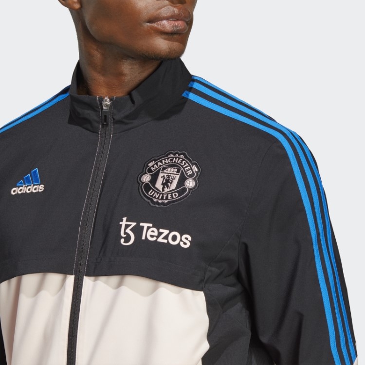 Preto Adidas Manchester United Condivo 22 Apresentação Faixa Superior