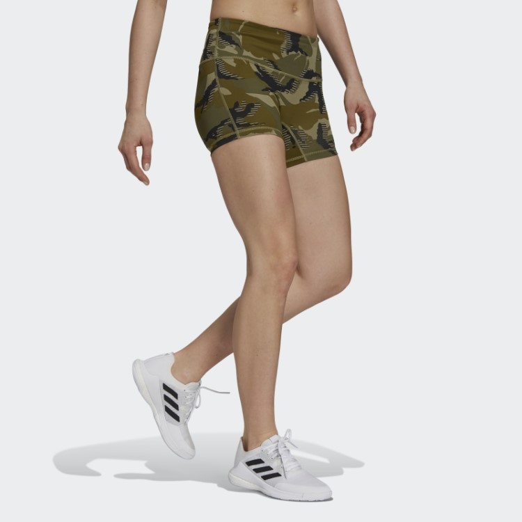 Meia-calça Camuflada Orbit Verde De 4 Polegadas Adidas