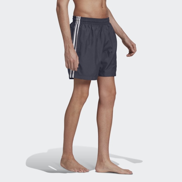 Short De Natação Adidas Navy Adicolor Classics Com As Três Listras