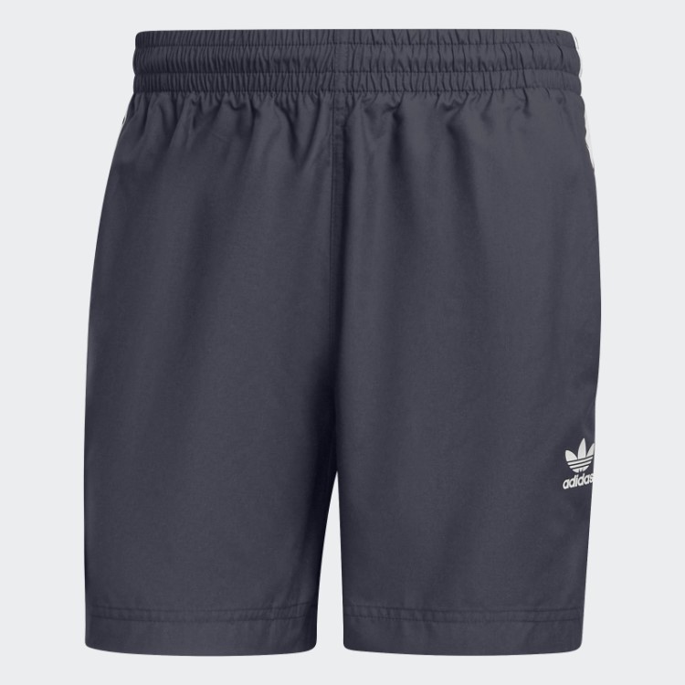 Short De Natação Adidas Navy Adicolor Classics Com As Três Listras